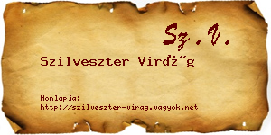 Szilveszter Virág névjegykártya